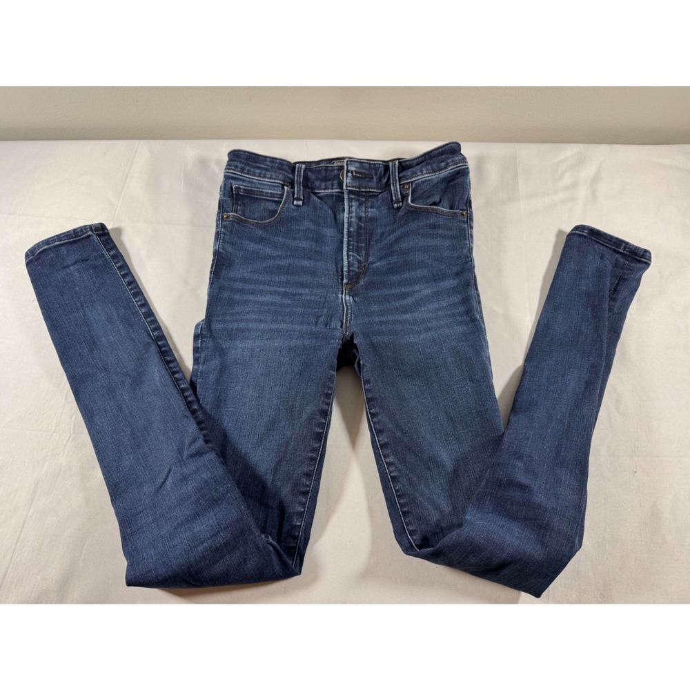 Abercrombie & Fitch Simone High Rise Super Skinny Jeans Dark Wash 24 00R